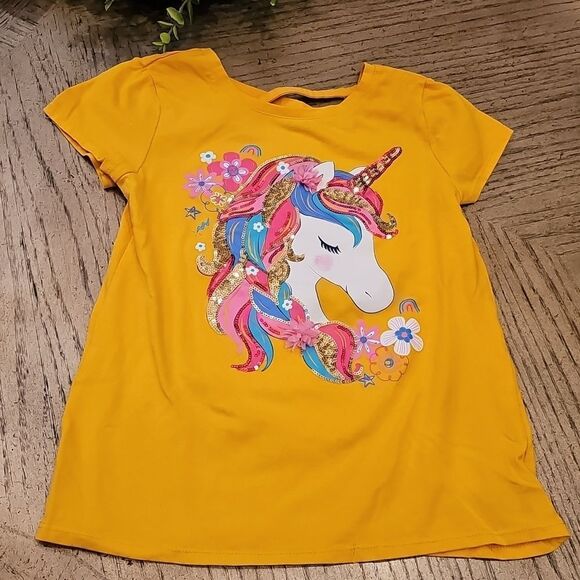 Unicorn sequin shirt L 10/13 - Picture 7 of 7